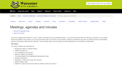 Desktop Screenshot of committee.cityofworcester.gov.uk