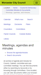 Mobile Screenshot of committee.cityofworcester.gov.uk